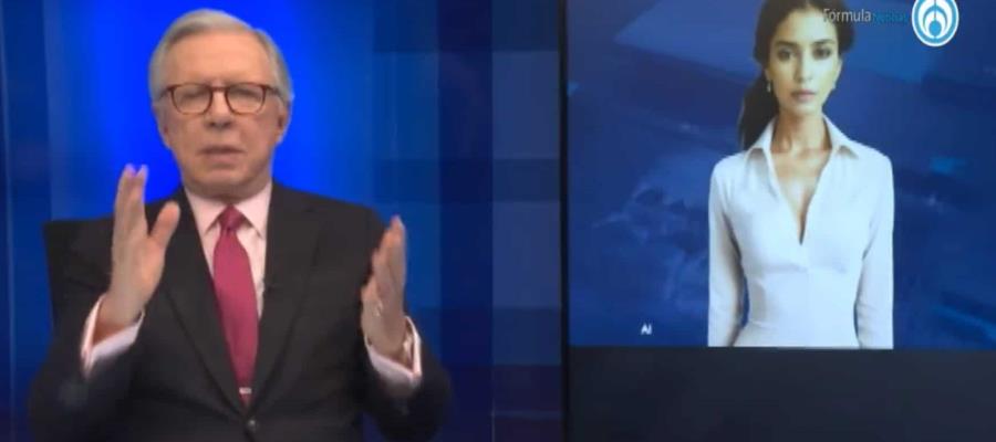 Presenta López-Dóriga a ‘Nat’, conductora desarrollada con inteligencia artificial Presenta López-Dóriga a ‘Nat’, conductora desarrollada con inteligencia artificial