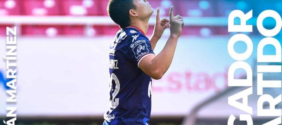 Tepatitlán derrota al Tapatío; Chevy Martínez anota y es nombrado jugador del partido