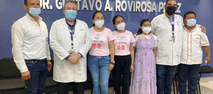 Hospital Rovirosa realiza el trasplante renal número 112