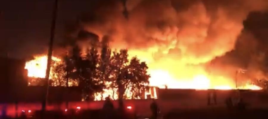 Detienen a sospechoso por incendio de bodegas de Central de Abasto de la CDMX