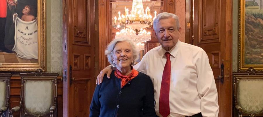 Me entristece: Elena Poniatowska por ausencia de AMLO en entrega de medalla Belisario Domínguez