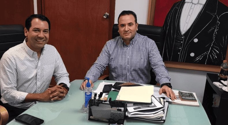 Recibe Del Rivero a dirigente estatal del PVEM Tabasco