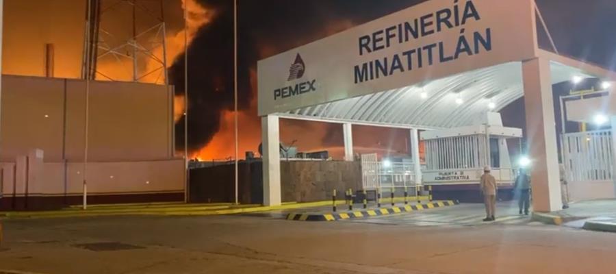 Incendio en refinería de Pemex en Minatitlán deja 4 heridos Incendio en refinería de Pemex en Minatitlán deja 4 heridos