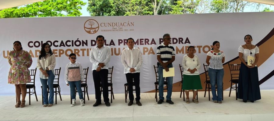 Inicia construcción de Unidad Deportiva en Huacapa y Amestoy, Cunduacán