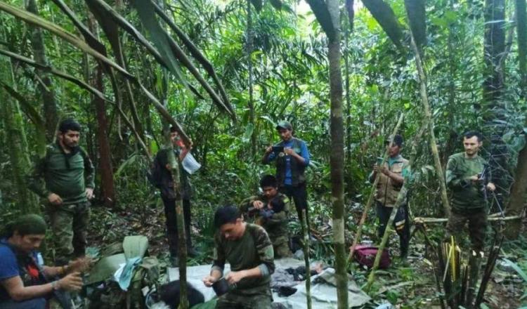 Localizan con vida a 4 niños perdidos en selva de Colombia tras accidente aéreo