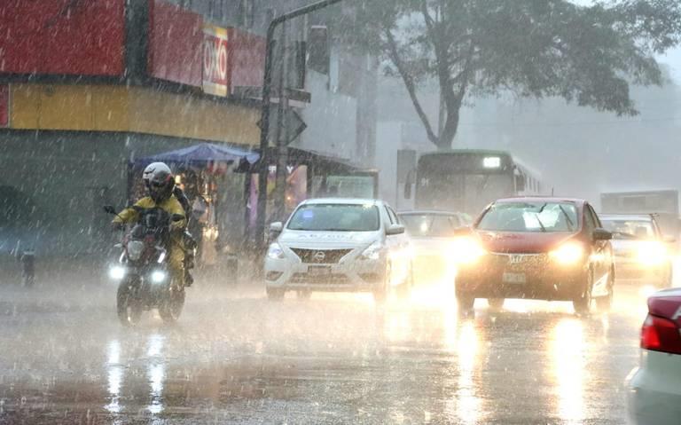 Continuarán lluvias este lunes en el territorio tabasqueño por canal de baja presión