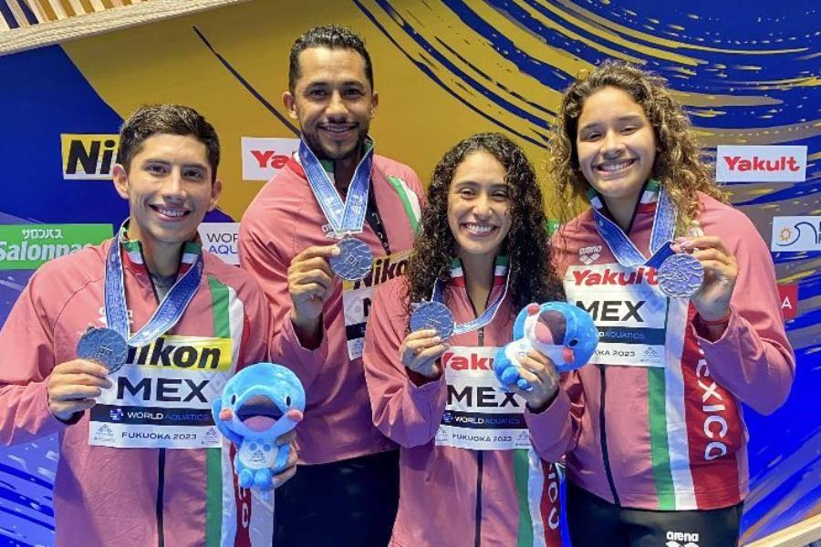 ¡Récord histórico! México logra por primera vez 7 medallas en Mundial de Natación