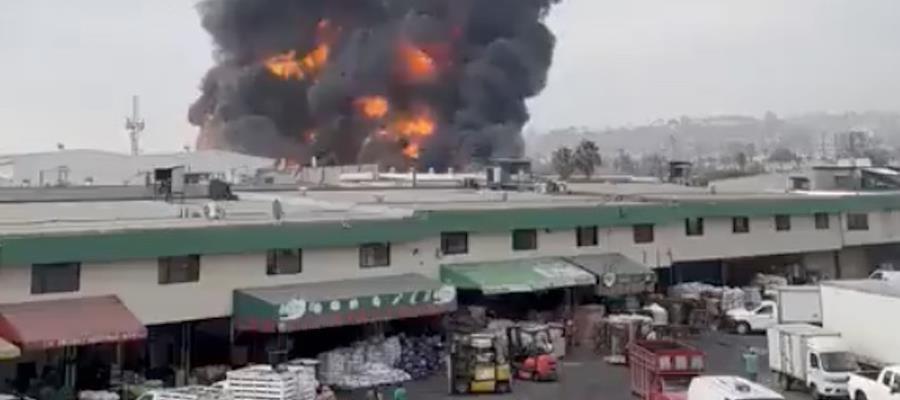 Se incendia fábrica de químicos en Edomex