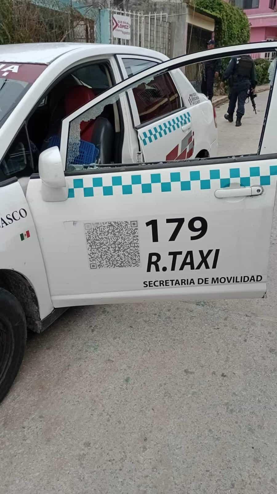 Policía balea a taxista en Macuspana, no quiso pagar servicio “excesivo”