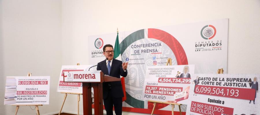 Impulsa Morena reforma para recortar 20 mmdp al Poder Judicial Impulsa Morena reforma para recortar 20 mmdp al Poder Judicial