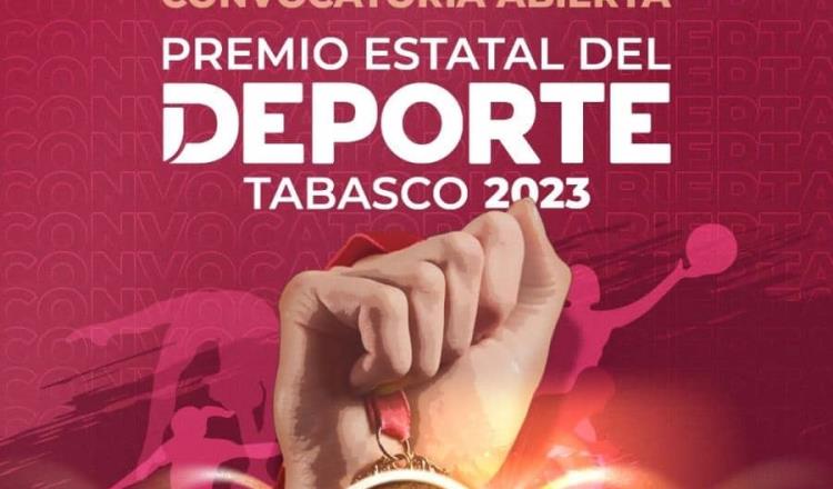 Lanzan convocatoria para Premio Estatal del Deporte y Premio al Mérito Deportivo Tabasqueño 2023