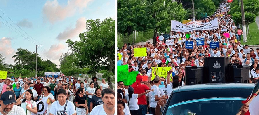 Rechazan habitantes de Nanchital que protesta por relleno sanitario regional sea “politiquería”