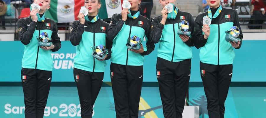 Equipo mexicano de Gimnasia Rítmica consiguen pase a Juegos Olímpicos tras ganar medalla de plata