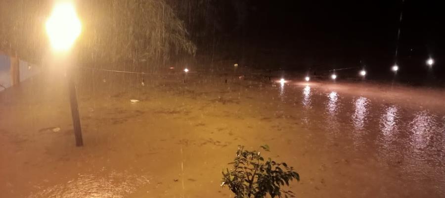 25 casas de Tapijulapa afectadas por incremento del río Oxolotán