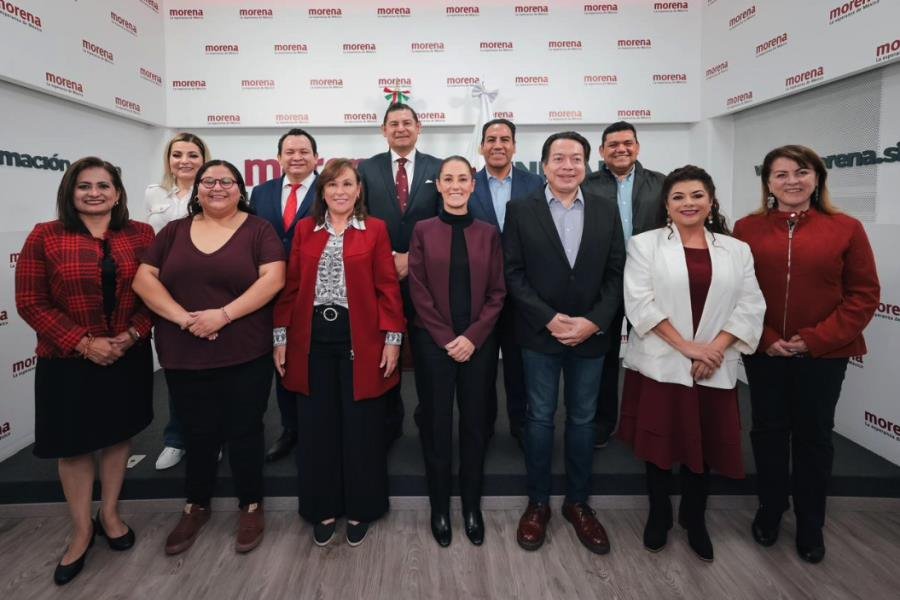 Estamos unidos: Sheinbaum se reúne con los 9 precandidatos a gubernaturas