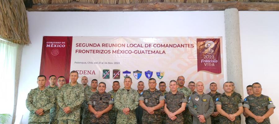 Sedena y Ejército de Guatemala realizan Reunión de Coordinación de Comandantes Militares Fronterizos