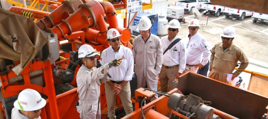 Supervisa Octavio Romero trabajos de perforación en pozos Platao y Madrefil en Tabasco