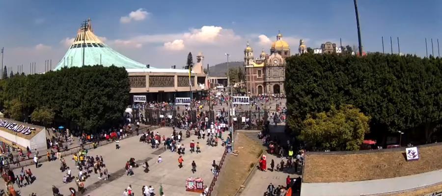 Cierran vialidades aledañas a la Basílica de Guadalupe por llegada de peregrinos