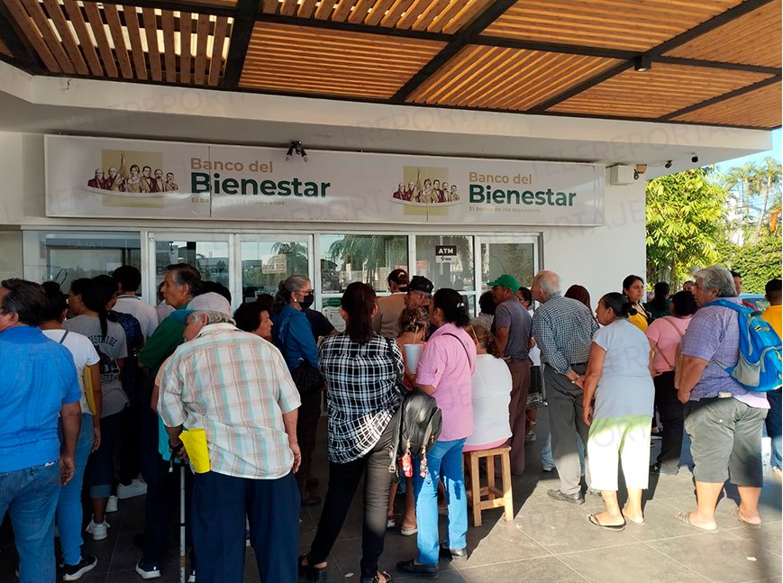 Persisten fallas en sucursales del Banco Bienestar