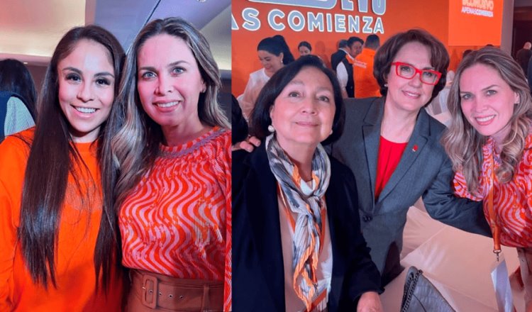 Presume Minés, fotos con “grandes mujeres” de MC