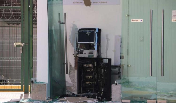 Detonan con explosivos cajero del Banco del Bienestar en Hidalgo