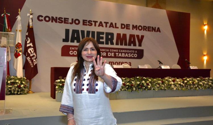 Rosalinda dice estar contenta de que May encabece continuidad de la 4T