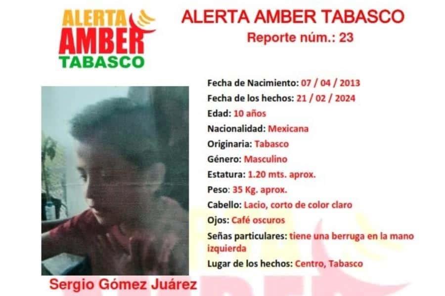 Activan Alerta Amber por tres menores desaparecidos en Tabasco