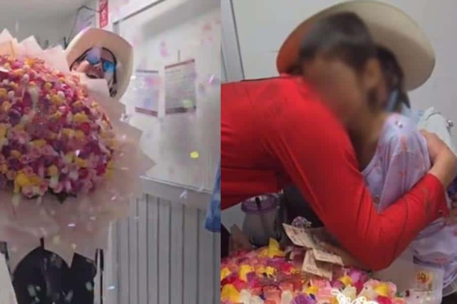 “Flores El Patrón” cumple sueño de pequeña hospitalizada y le regala un gran ramo