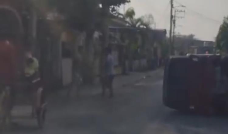 Accidente vial en Nacajuca termina en golpiza
