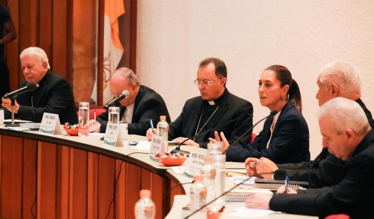 Dialoga Sheinbaum con Iglesia Católica; obispos piden soluciones a inseguridad