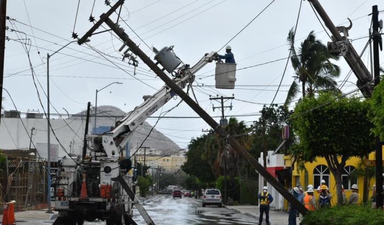 Afirma CFE estar preparada ante posibles daños por ciclón tropical