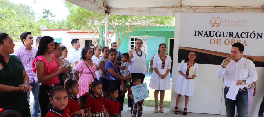 No están solos, seguiremos impulsando la obra pública: Chelo Cano No están solos, seguiremos impulsando la obra pública: Chelo Cano