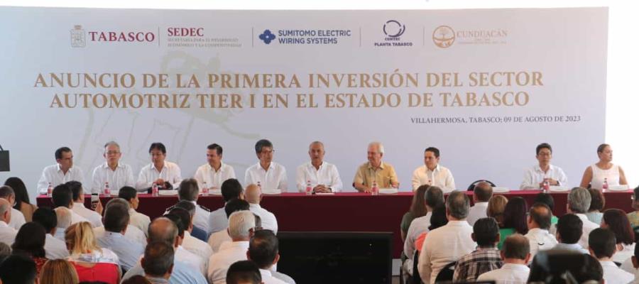 Sumitomo Electric Wiring Systems invierte en Cunduacán Sumitomo Electric Wiring Systems invierte en Cunduacán