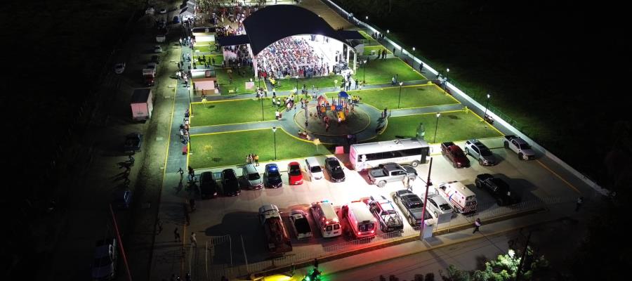 Inauguran Centro Deportivo en Cucuyulapa, Cunduacán