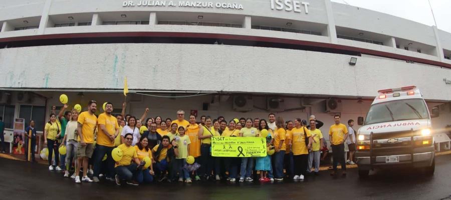 Marcha personal del ISSET por la prevención del suicidio Marcha personal del ISSET por la prevención del suicidio