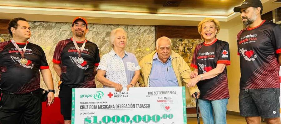 Recibe Cruz Roja Tabasco donativo de un millón de pesos de Grupo DG Recibe Cruz Roja Tabasco donativo de un millón de pesos de Grupo DG