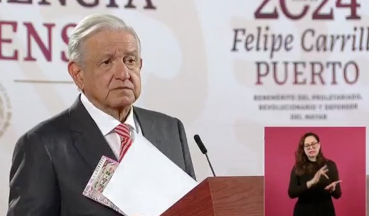 No gracias: AMLO rechaza propuesta de poner su nombre con letras doradas en Congreso de CDMX