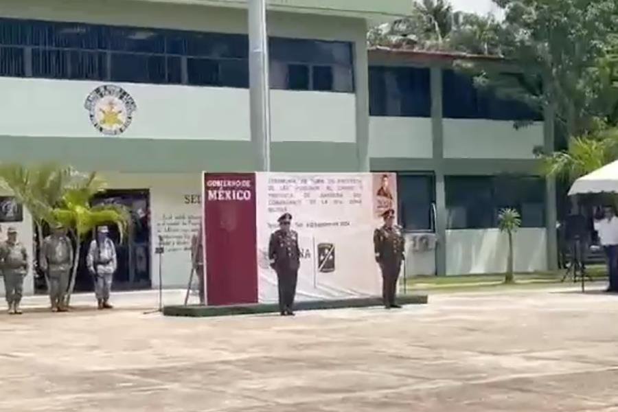General Enrique Hernández toma protesta como nuevo comandante de la 38/a. Zona Militar de Tenosique