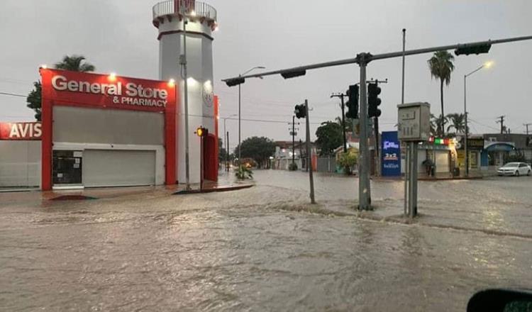 Pega ‘Ileana’ a BCS; deja lluvias intensas y anegaciones