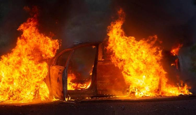 Se registra quema de vehículos por integrantes del crimen organizado en Aguascalientes 