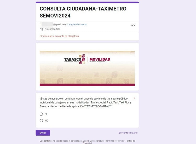 Inicia Semovi consulta para definir continuidad del “taxímetro”