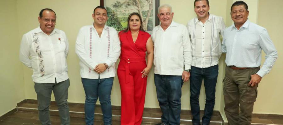 Se reúne Pepín López con alcaldes petistas de Nacajuca, Tenosique y Jalapa