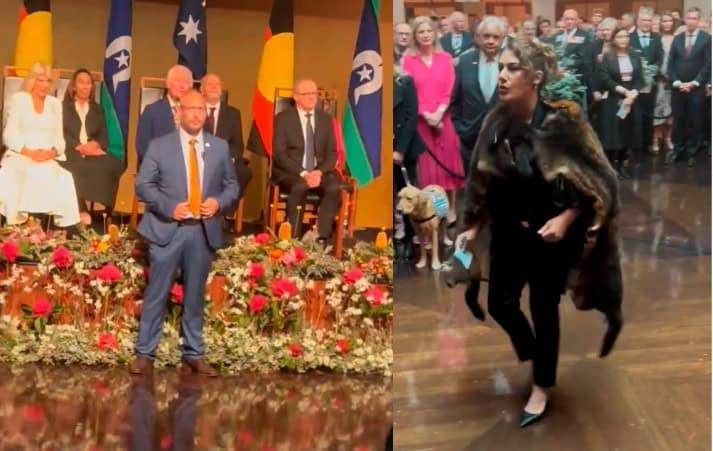 Senadora indígena increpa al rey Carlos III durante su gira por Australia