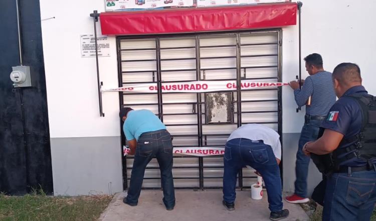 Clausura Ayuntamiento de Balancán comercios que incumplían con reglamento municipal