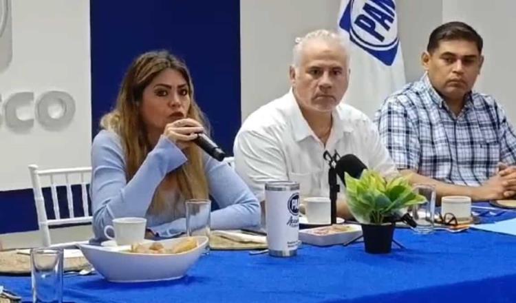 Llama PAN Tabasco a Sheinbaum atender la inseguridad y no meterse con el blanquiazul