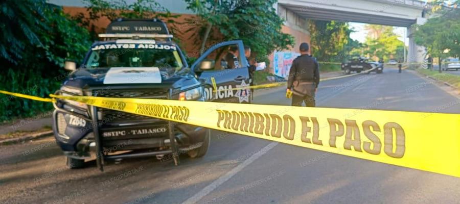 Dejan 2 cuerpos en el Periférico de Villahermosa con mensaje de amenaza