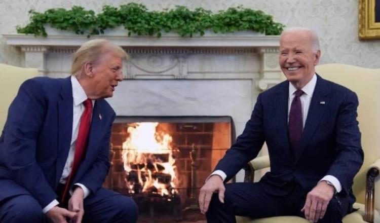 Biden se reúne por primera vez con Trump, hablan de la transición