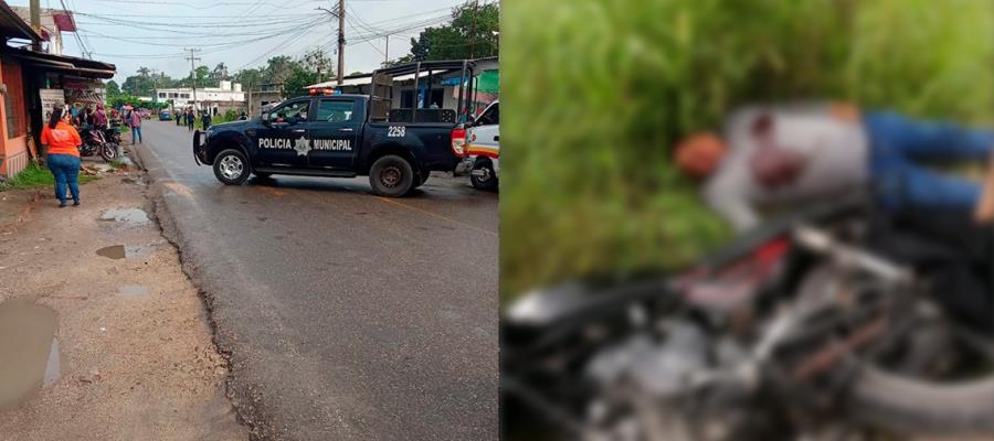 Asesinan a balazos a hombre en Nacajuca