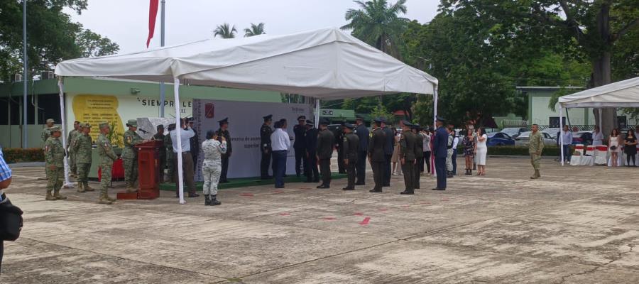 Ascienden de rango a 12 elementos del Ejército Mexicano en el 37 Batallón de Infantería