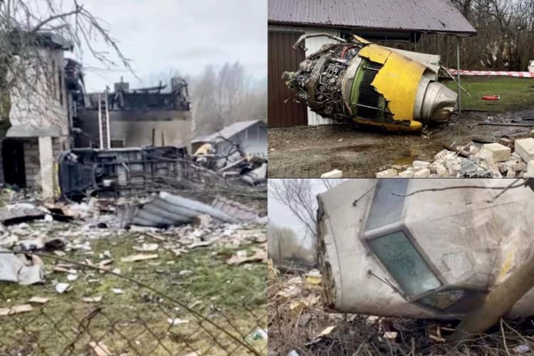 Avión de DHL se estrella contra casa en Lituania